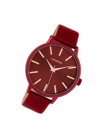 Oozoo Armbanduhr Oozoo Timepieces rot groß (ca. 42mm)