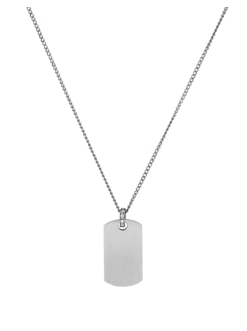 PURELEI Kette Plate 55 cm in Silber