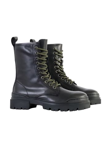 Emilie Karston Stiefeletten aus Leder Mauve Schwarz