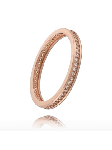 BALIA 333 Rosegold - 8 Karat Damen Ringe 1-reihig Zirkonia Fingerring 60 (19,1)