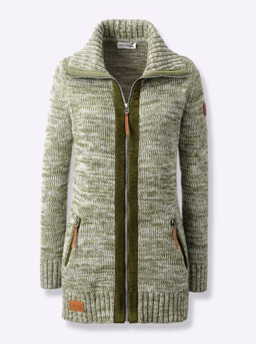 WITT WEIDEN Longstrickjacke in schilf-ecru-meliert