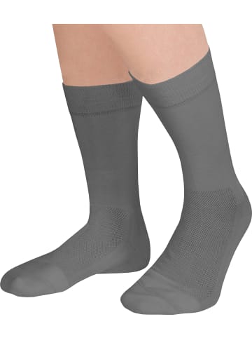 FußGut Unisex-Venenfreund-Socken 2 Paar in grau