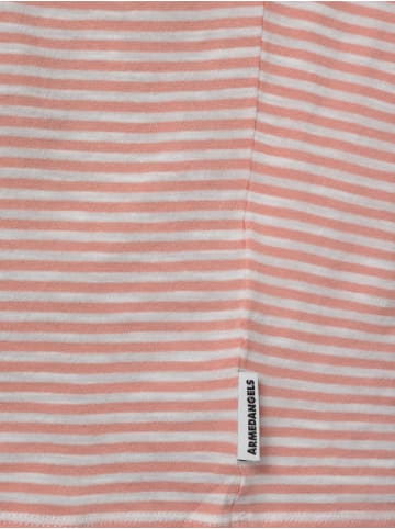 armedangels T-Shirt Oneliaa in altrosa weiß - 0002