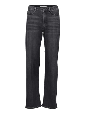 BETTY & CO High Waisted-Jeans mit Strass in Black Denim