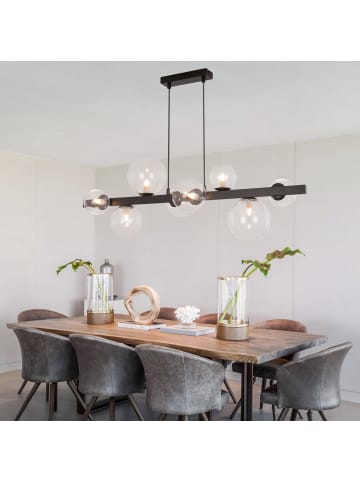 ZMH Pendelleuchte 8-flammige G9 in transparent Glas Max.25W