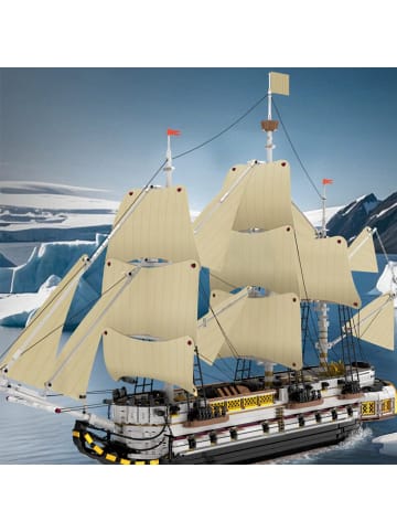 COFI 1453 Reobrix 66048 Segelschiff Klemmbaustein 3555 Teile 109 cm ab 14 in Mehrfarbig