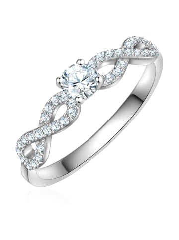 Trilani Ring Infinity aus Sterling Silber mit Zirkonia in silber
