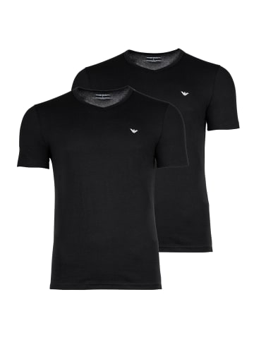 Emporio Armani T-Shirt 2er Pack in Schwarz