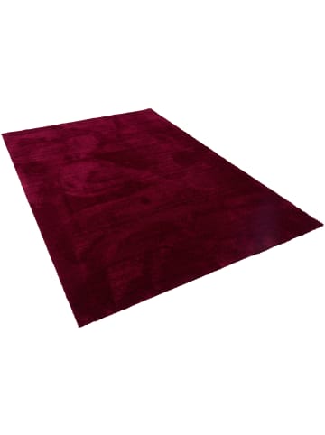 Snapstyle Hochflor-Teppich Livorno in bordeaux