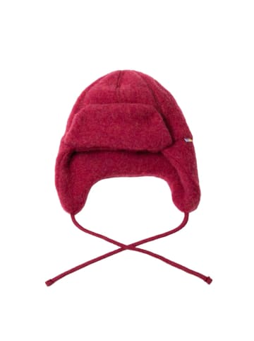 Joha Mütze Merinowolle in fuchsia melange