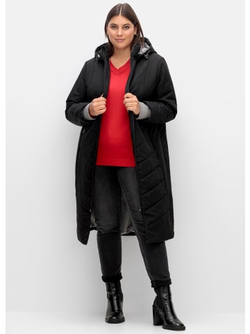 sheego Steppmantel in schwarz