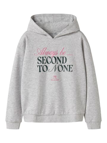 name it Hoodie in Light Grey Melange1