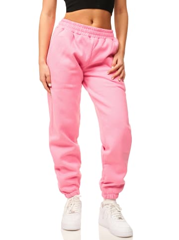 DAILY COTTON Jogginghose - im Straight-Fit als Lange Trainingshose Sweatpants in Bubble Gum