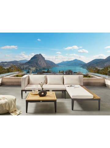 Beliani 2-tlg Lounge Set BRACCIANO in Beige/Schwarz/Braun