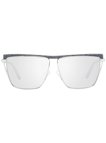 Marciano by Guess Frauen Sonnenbrille Trapezförmig Silber