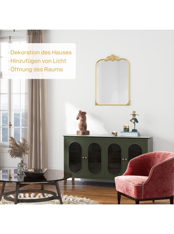 HOMCOM Wandspiegel-60L x 3B x 87H cm-Gold