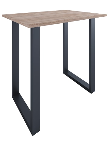 VCM  Holz Bartisch Stehtisch Xona 110x80 in Schwarz / Sonoma-Eiche