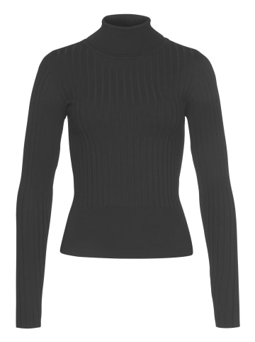 LASCANA Rollkragenpullover in schwarz