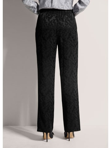 MADELEINE Jacquard-Hose zum Schlüpfen in schwarz