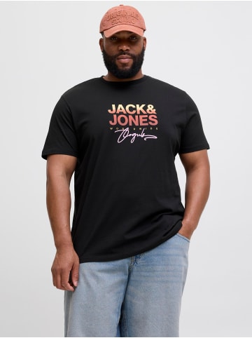 JACK & JONES PLUS T-shirt in Black