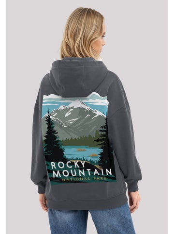 F4NT4STIC Hoodie US National Parks Rocky Mountain National Park in off black