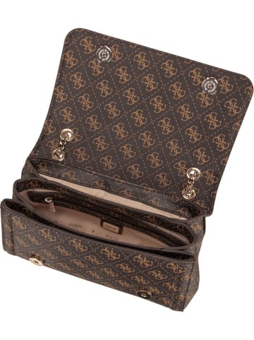 Guess Handtasche Noelle II Conv XBody Flap Logo in Brown Logo