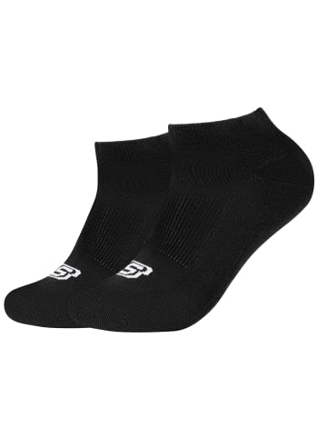 Skechers Skechers 2PPK Basic Cushioned Sneaker Socks in Schwarz