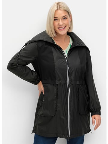 sheego Outdoorjacke in schwarz