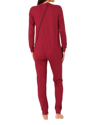 NORMANN Pflegeoverall langarm Reißverschluss Rücken - 88609 in beere