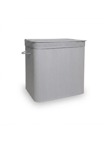 relaxdays Wäschekorb in Grau - (B)61 x (H)61,5 x (T)41,5 cm