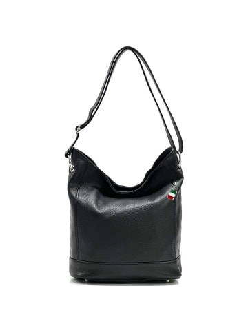 Florence Florence Schultertasche, Shopper Leder schwarz ca. 37cm