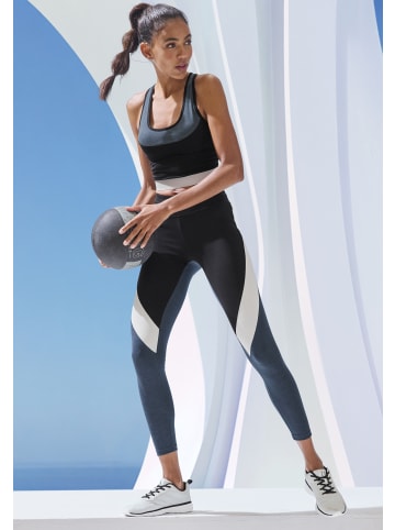 LASCANA ACTIVE Sporthose in anthrazit, weiß, grau