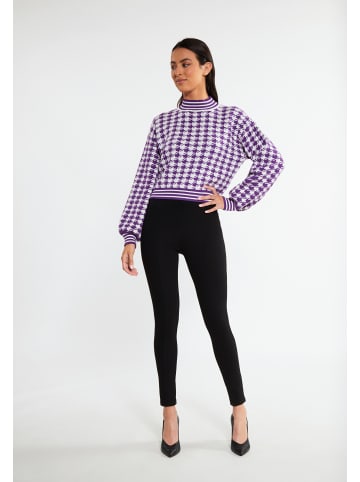 faina Damen Strickpullover in Dunkellila
