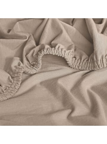 Erwin Müller Single-Jersey Boxspringbett-Spannbettlaken Freising in beige