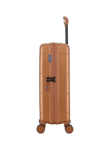 American Travel Hartschalenhandgepäck CLEVELAND in Hellbraun (45L)