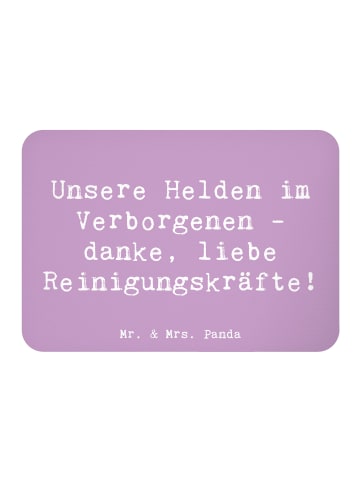 Mr. & Mrs. Panda zettelhalter Spruch Reinigungskraft Helden mit ... in Lavendeltraum