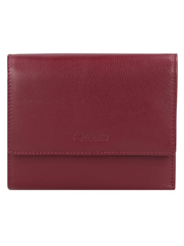 Esquire Viktoria Geldbörse RFID Leder 12 cm rot