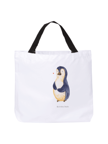 Mr. & Mrs. Panda Shopper Pinguin Diät ohne Spruch in Weiß