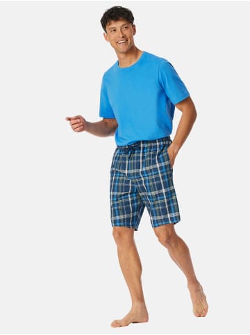 Schiesser Pyjamahose Bermuda - Mix + Relax in Indigo