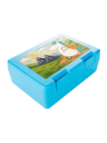 Mr. & Mrs. Panda Brotdose Einhorn Bergsteiger Design ohne Spruch in Weiß