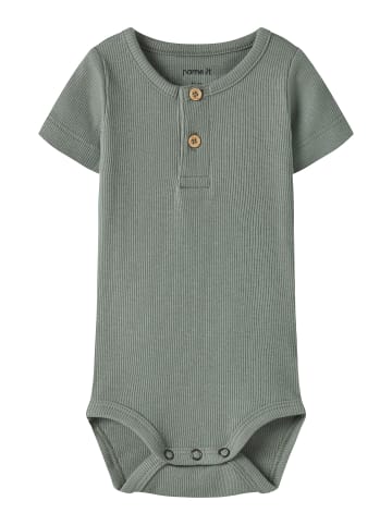 name it Kurzarm Body Druckknöpfen 3er-Set Bequem in Grau-2