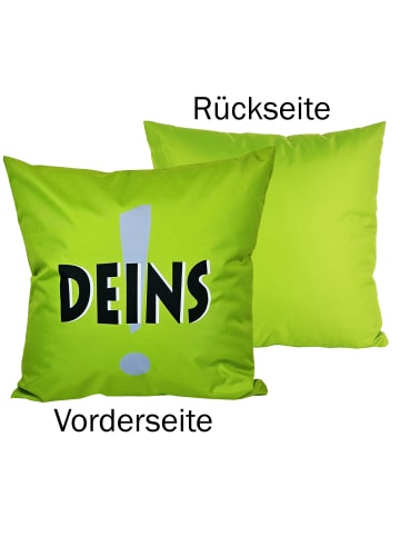 JACK Outdoor Dekokissen Motiv 50x50cm Deins! in Grün