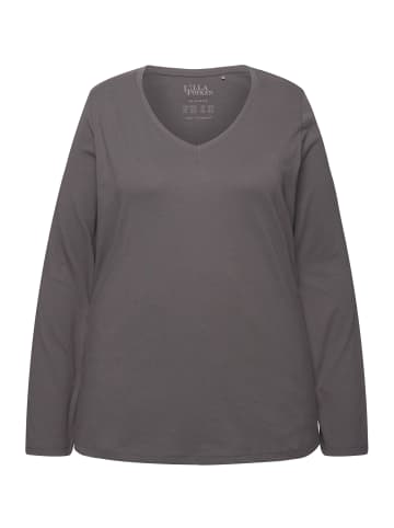 Ulla Popken Shirt in graphitgrau
