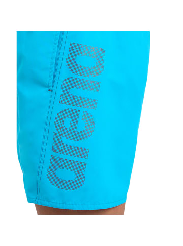 Arena Badeshorts Logo in turquoise-dark olive