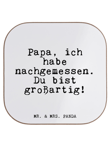 Mr. & Mrs. Panda Tassenuntersetzer Papa, ich habe nachgemessen..... in Weiß