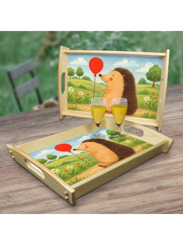 Mr. & Mrs. Panda teetablett Igel Luftballon Design ohne Spruch in Weiß