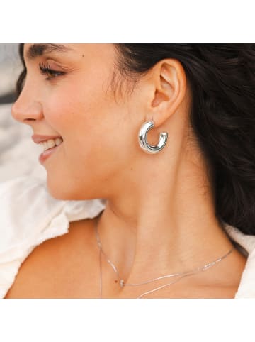 Adeliás Damen Ohrringe – Ohrstecker aus Edelstahl in silber