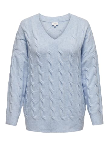 ONLY Carmakoma Strickpullover in Cashmere Blue