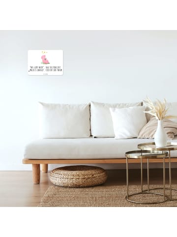 Mr. & Mrs. Panda tafel Schwein Glück mit Spruch in Weiß