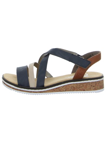 rieker Keilsandalette in blau